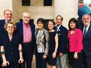 Photo of Matthew Skinner, Failla Commission Executive Director, Justice Rosalyn Richter, Judge William Thom, Justice Marcy Kahn, Justice Deborah Kaplan; Justice Paul Feinman, Rachel Tiven, Lambda Legal CEO, and Justice Michael Sonberg